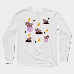 Cute Guinea Pigs Exercising Long Sleeve T-Shirt